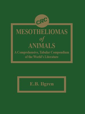 cover image of Mesotheliomas of Animals